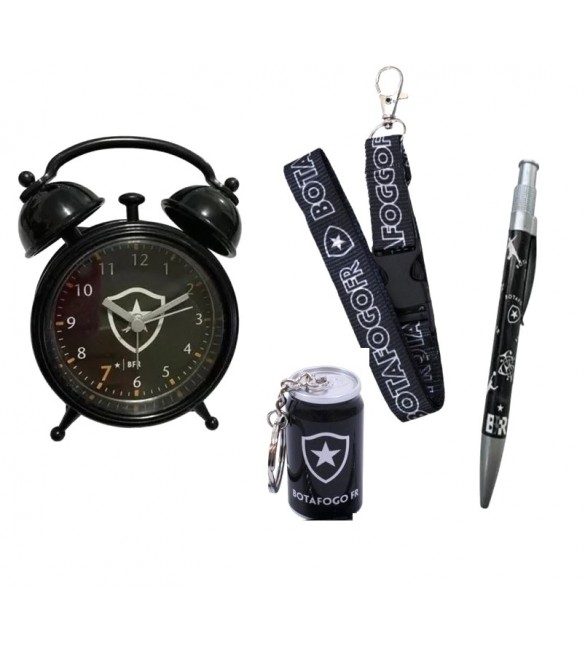 Kit 01 mini relogio+01Caneta esferografica+01chaveiro e 01cordao do Botafogo